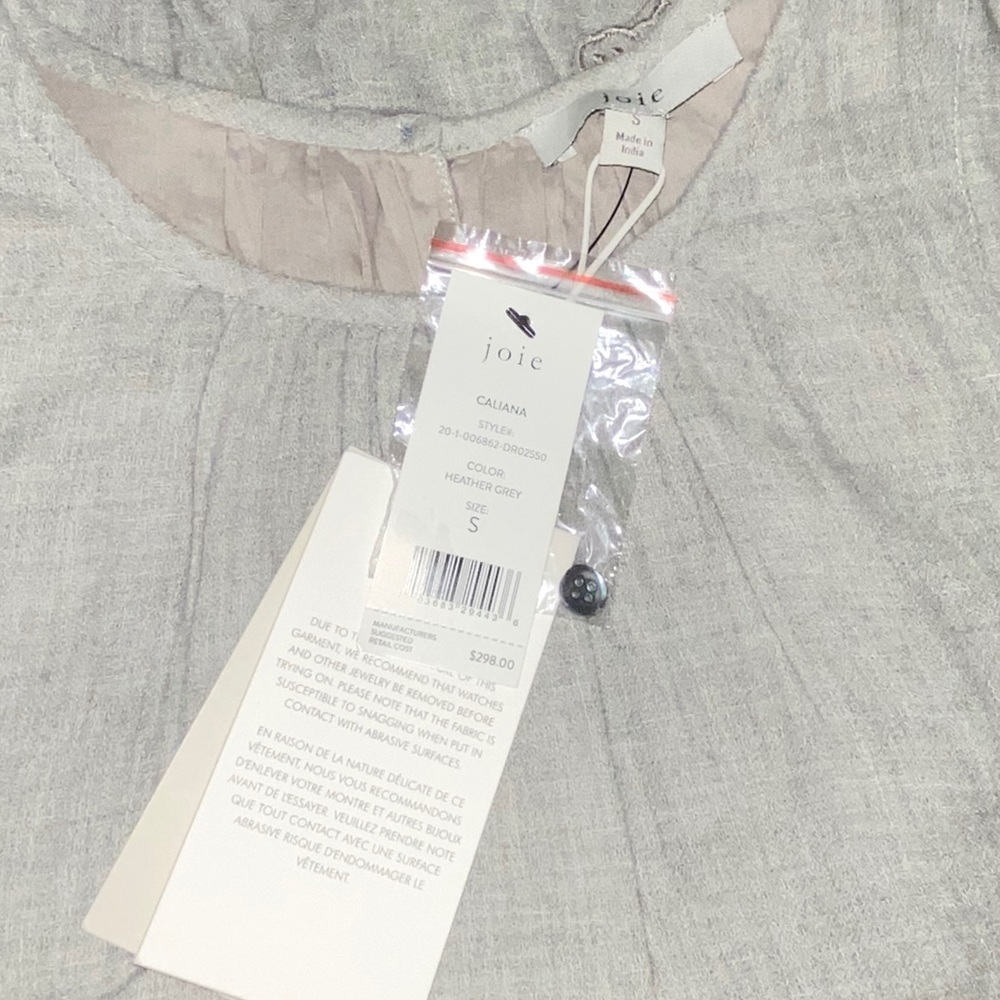 Joie Gray Ruffle Dress - Picture 9 of 10